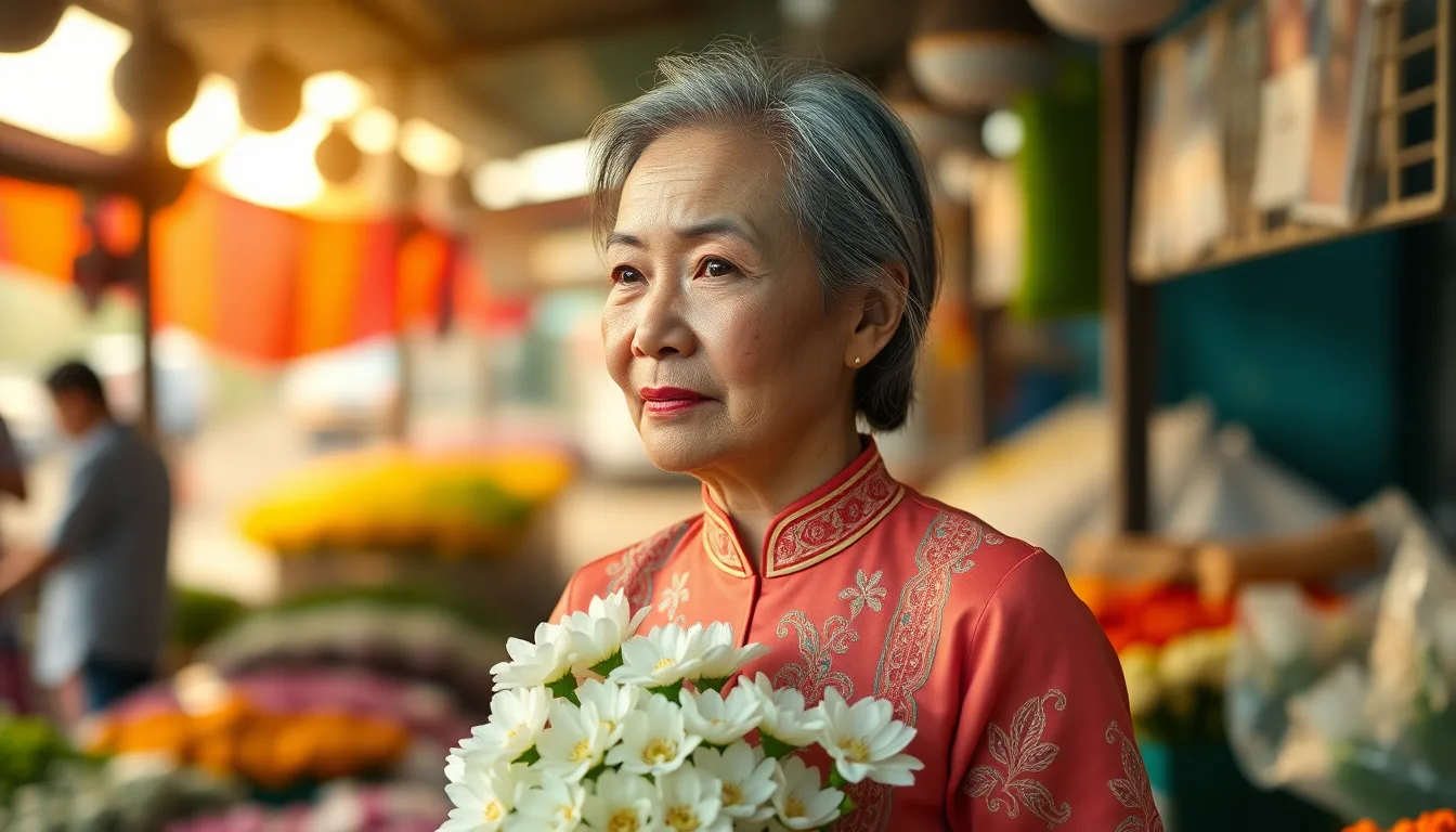 Chị Mai, 58 tuổi, goá chồng bốn năm — và một buổi sáng ở chợ hoa Hồ Thị Kỷ